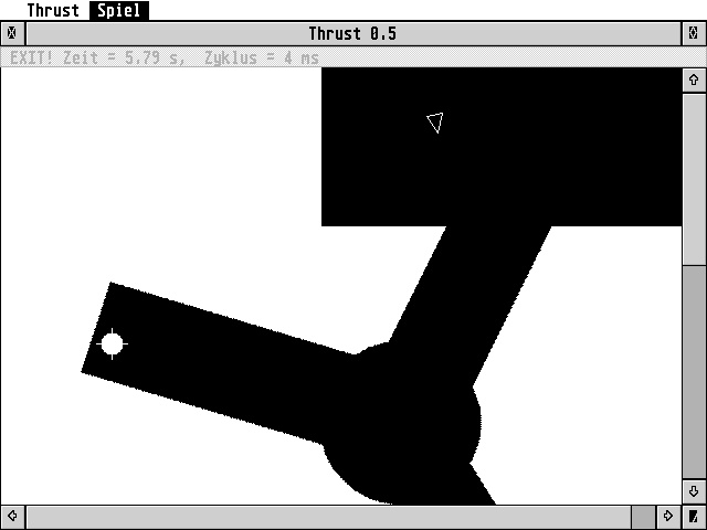 Thrust atari screenshot